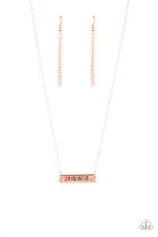 Necklace - Love One Another - Copper