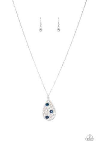 Necklace - Sparkle All The Way - Blue