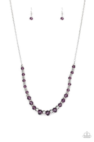 Necklace - Stratosphere Sparkle - Purple
