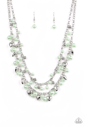 Necklace - Kindhearted Heart - Green