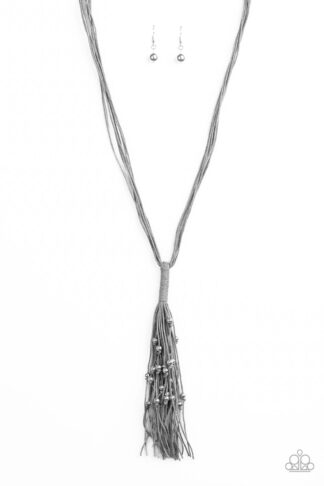 Necklace - Hand-Knotted Knockout - Silver