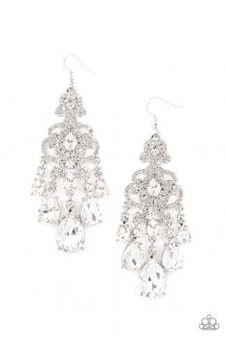 Earring - Queen Of All Things Sparkly - White