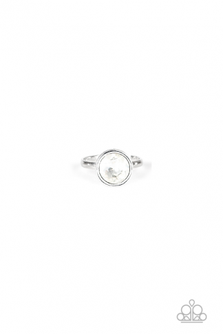 Ring - Starlet Shimmer Round Rhinestone - White