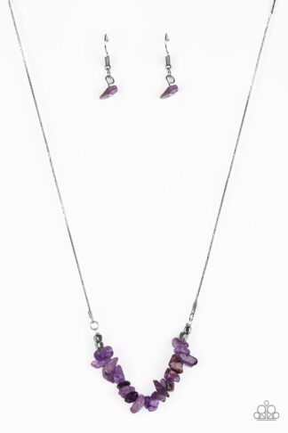 Necklace - Back To Nature - Purple