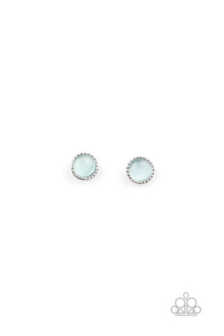 Earring - Starlet Shimmer Round Moonstone - Blue