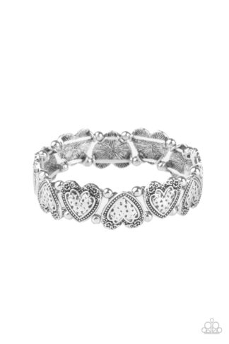 Bracelet - Rustic Heartthrob - Silver