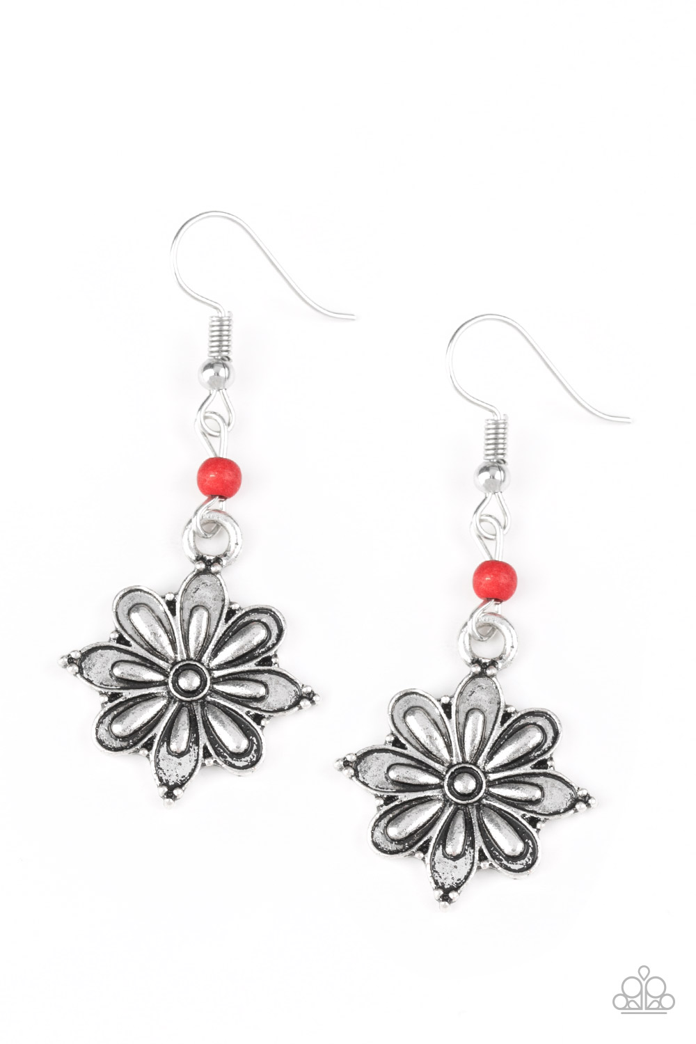 Earring - Cactus Blossom - Red