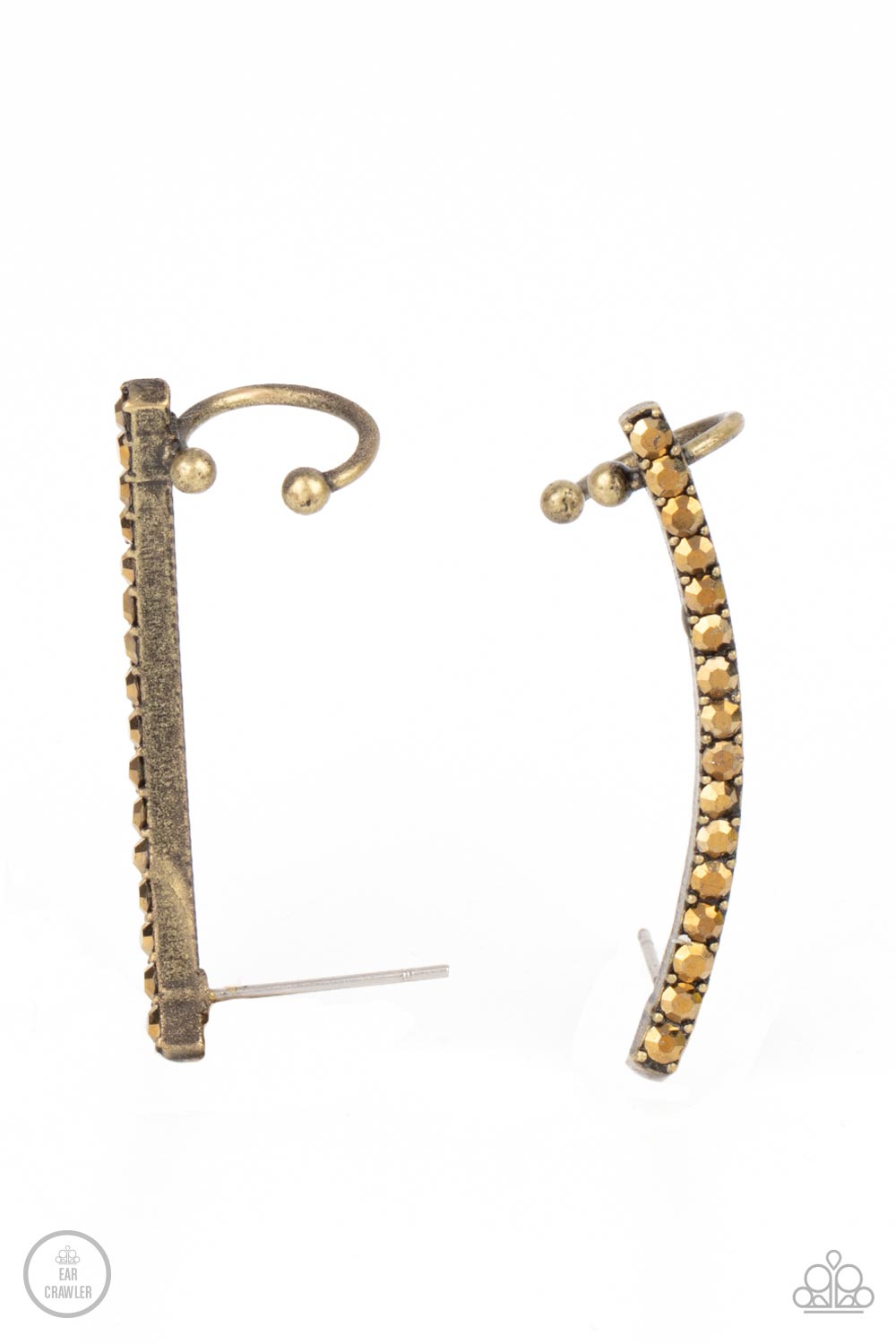 Earring - Give Me The SWOOP - Brass Post Earring