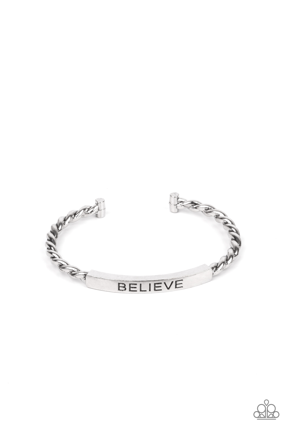 Bracelet - Keep Calm and Believe - Silver