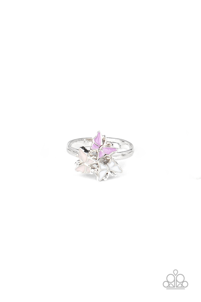 Ring - Starlet Shimmer Butterfly Trio - Pur/Pnk/Wht