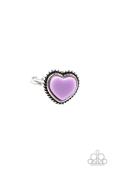 Ring - Starlet Shimmer Heart Ring - Purple