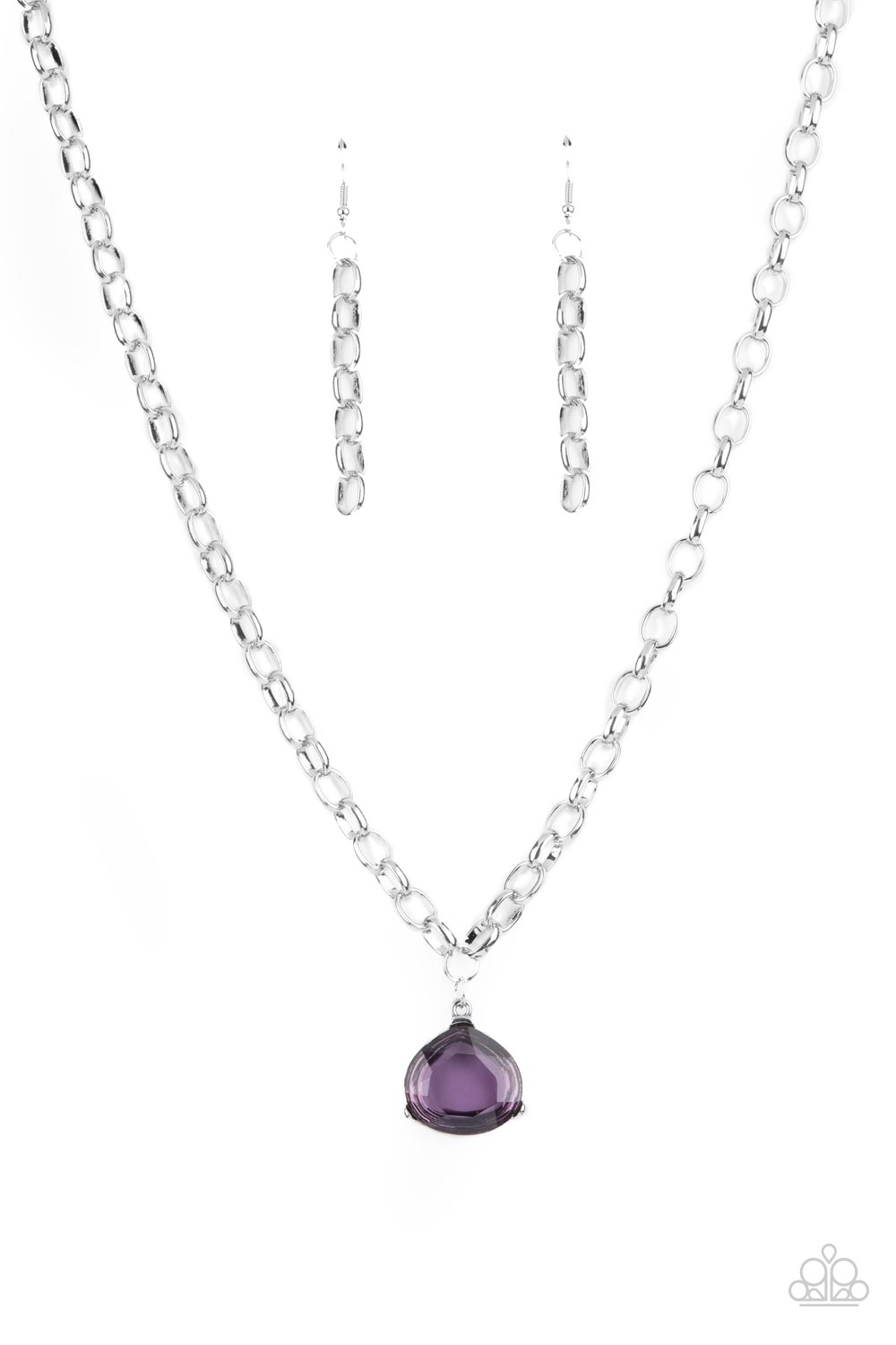Necklace - Gallery Gem - Purple