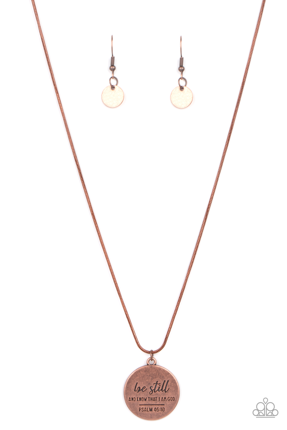 Necklace - Be Still - Copper