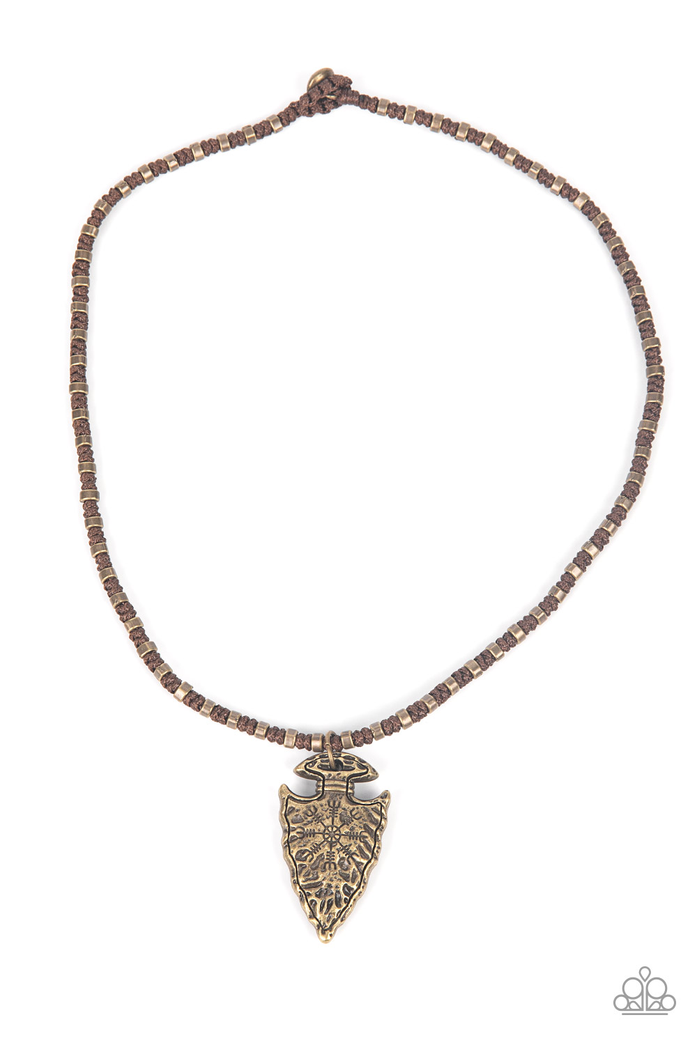Necklace - Get Your ARROWHEAD in the Game - Brass