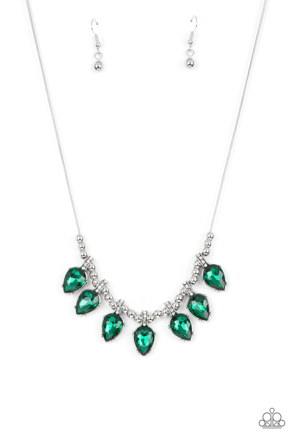 Necklace - Crown Jewel Couture - Green