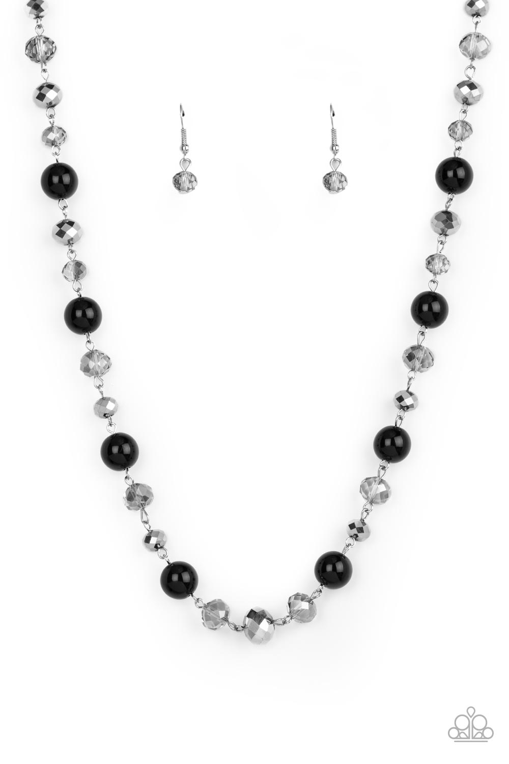 Necklace - Decked Out Dazzle - Black