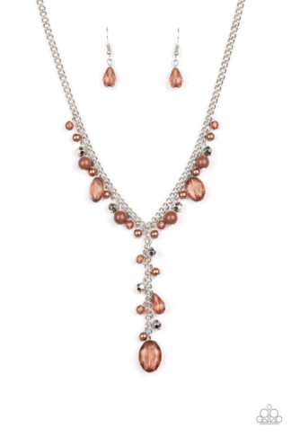 Necklace - Crystal Couture - Brown