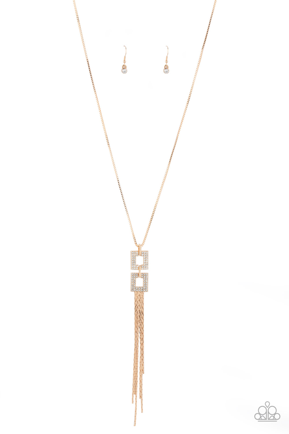 Necklace - Times Square Stunner - Gold