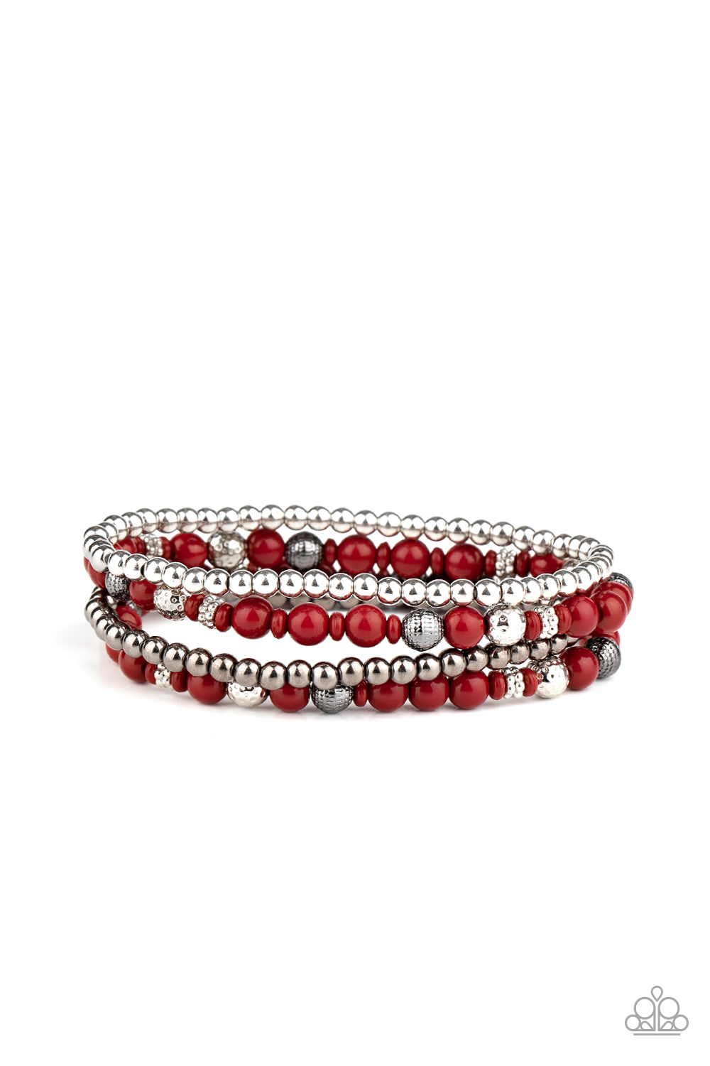 Bracelet - Stacked Style Maker - Red