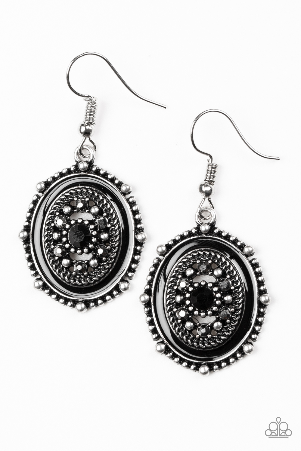 Earring - Picture of WEALTH - Black