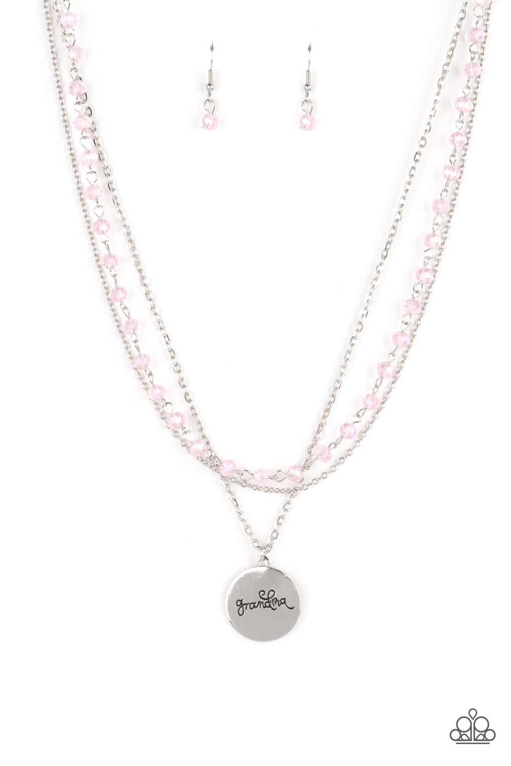Necklace - Promoted to Grandma - Pink