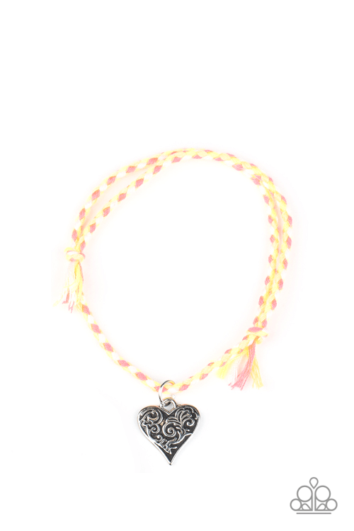 Bracelet - Starlet Shimmer Heart - Yellow/Pink