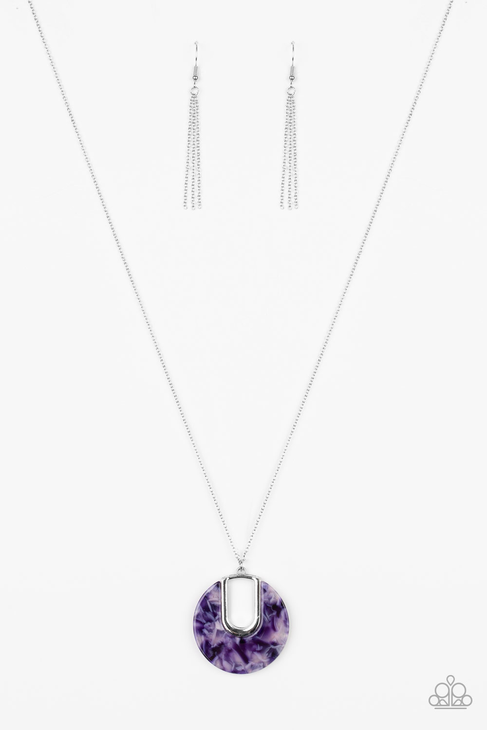 Necklace - Setting The Fashion - Purple