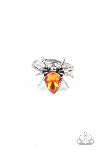 Ring - Starlet Shimmer Spider - Orange