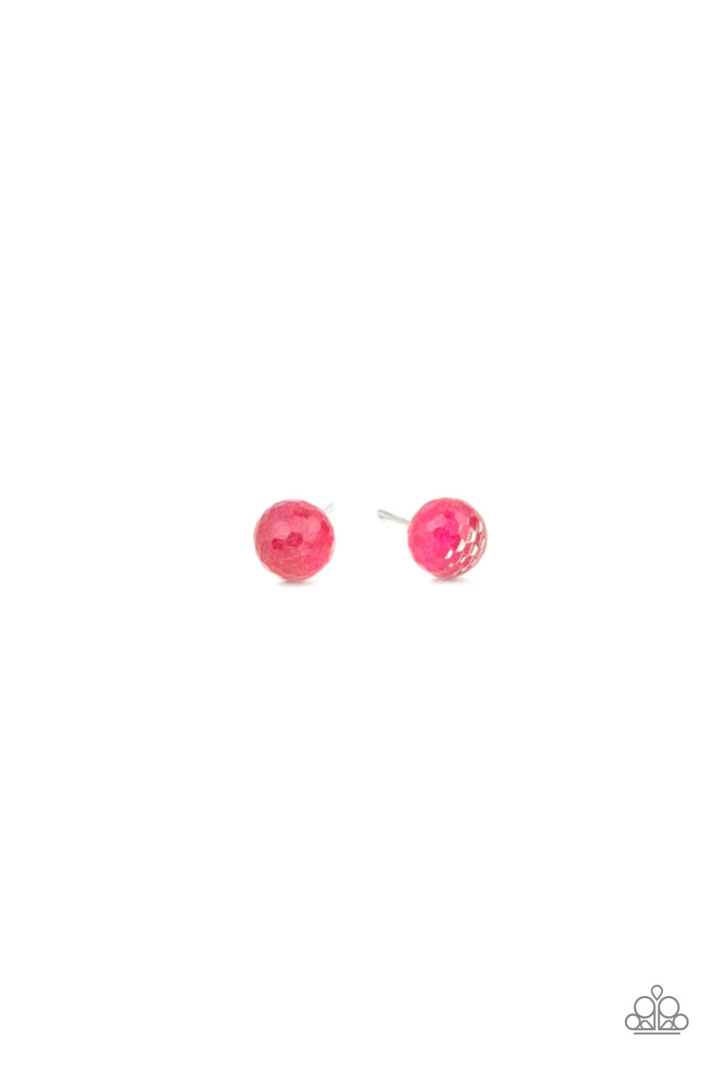 Earring - Starlet Shimmer Iridescent Bead - Pink