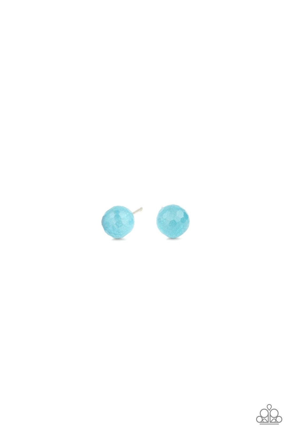 Earring - Starlet Shimmer Iridescent Bead - Blue