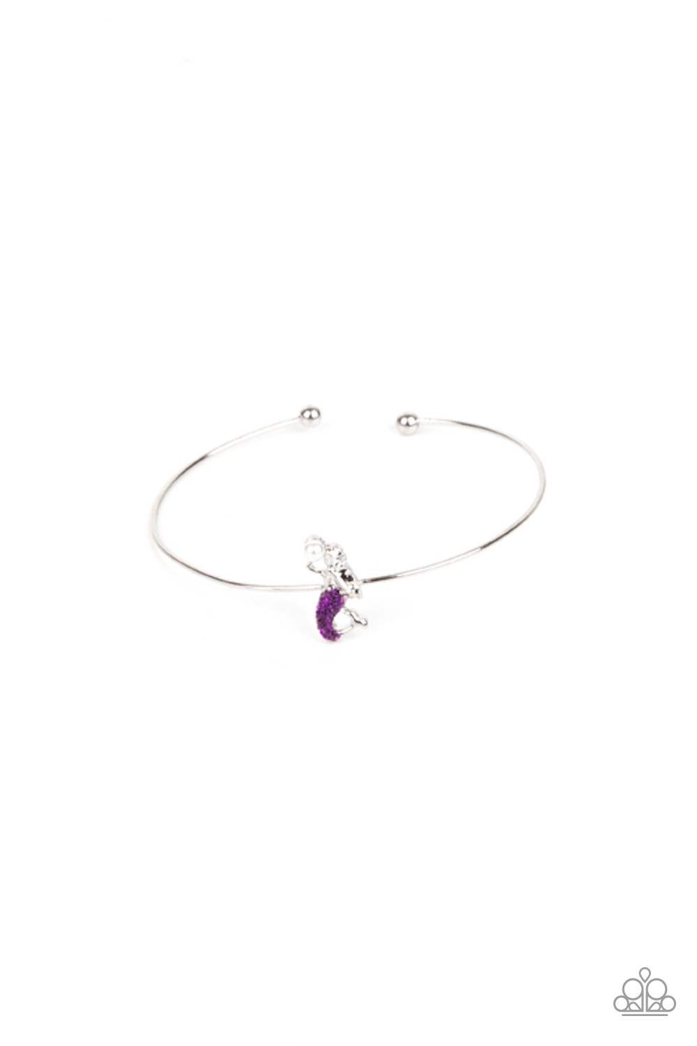 Bracelet - Starlet Shimmer Pearl Mermaid Cuff - Purple