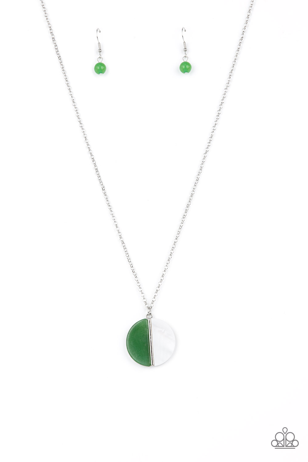 Necklace - Elegantly Eclipsed - Green