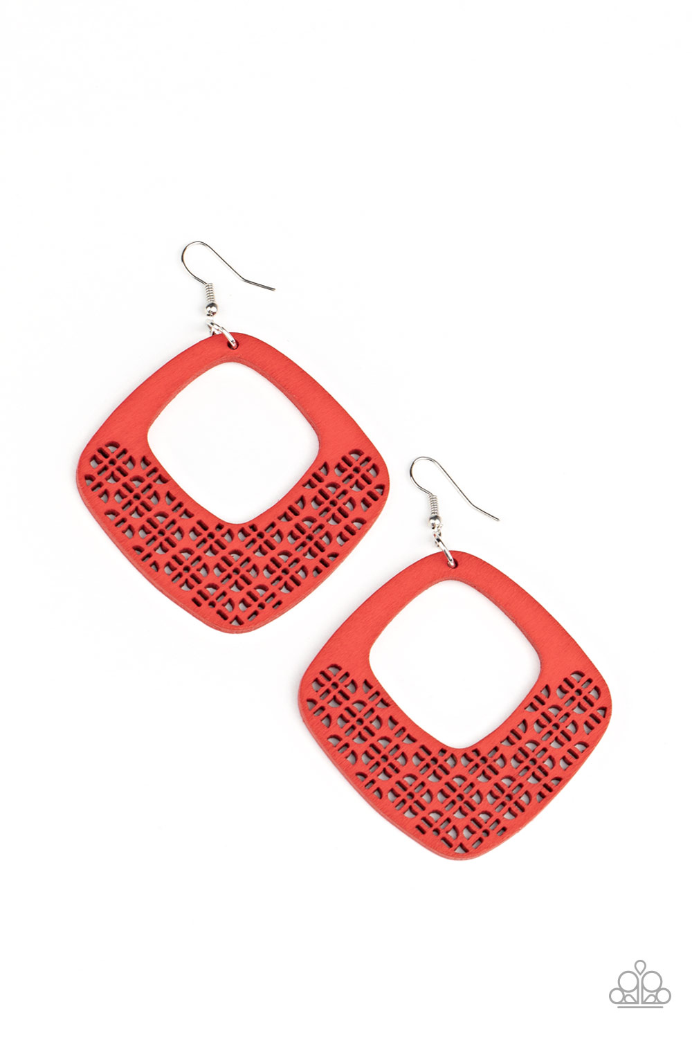 Earring - WOOD You Rather - Red