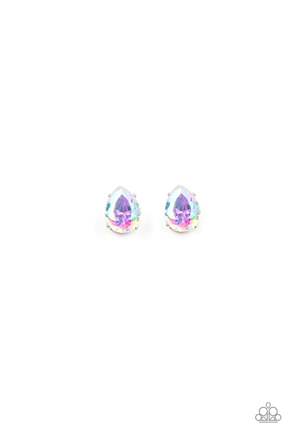 Earring - Starlet Shimmer Iridescent Oil Spill - Teardrop