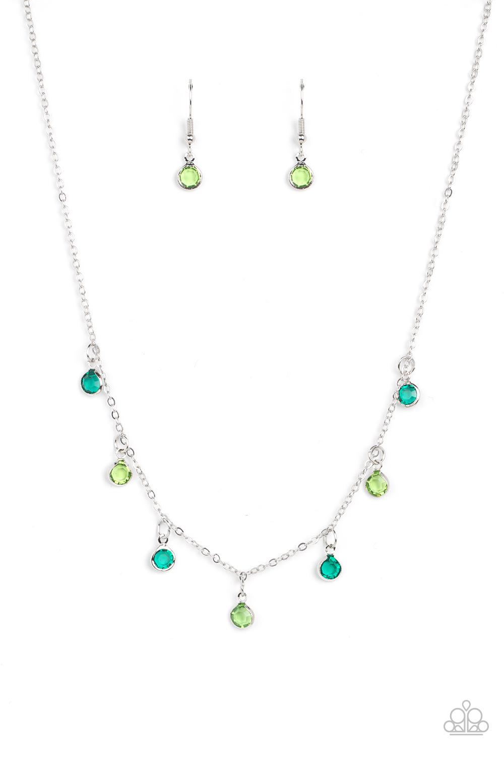 Necklace - Carefree Charmer - Green
