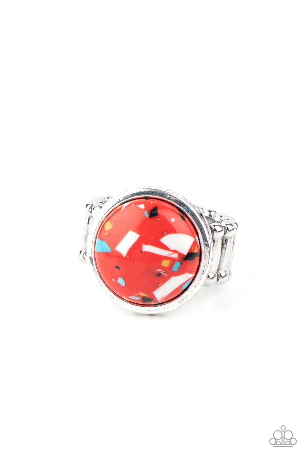 Ring - Marble Mosaic - Red