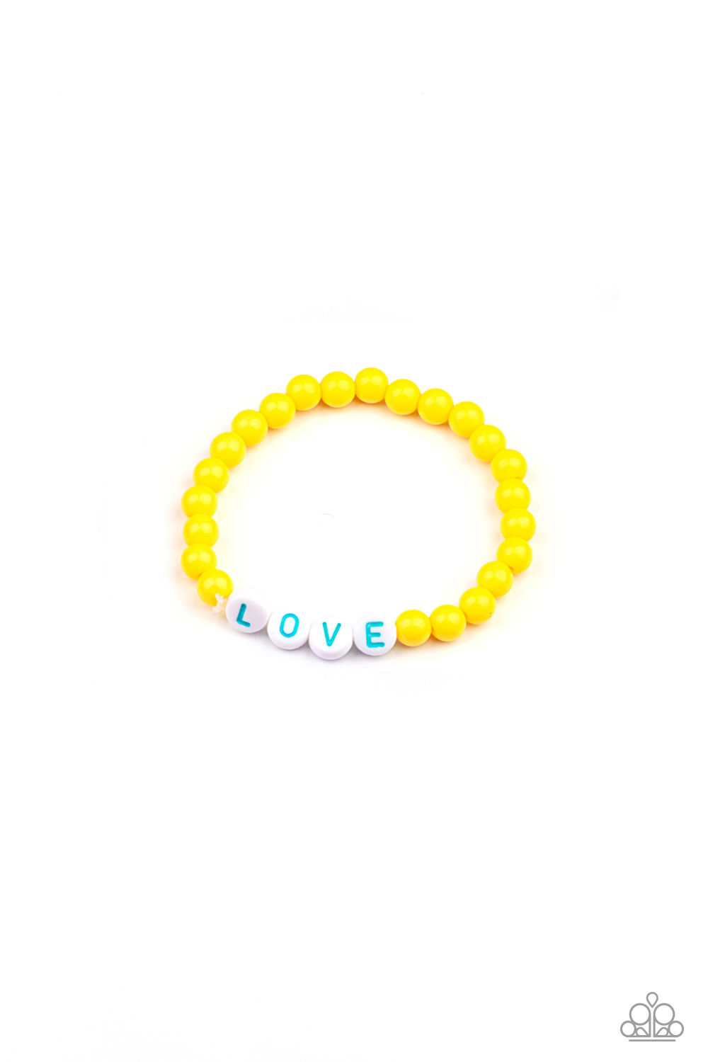 Bracelet - Starlet Shimmer Love Bead - Yellow