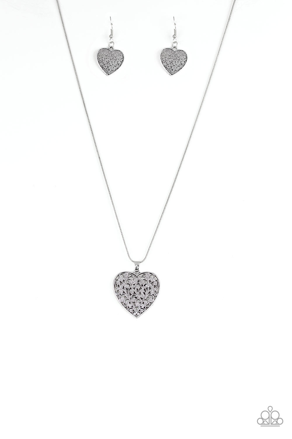 Necklace - Look Into Your Heart - Silver