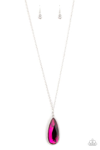 Necklace - Watch Out For REIGN - Pink