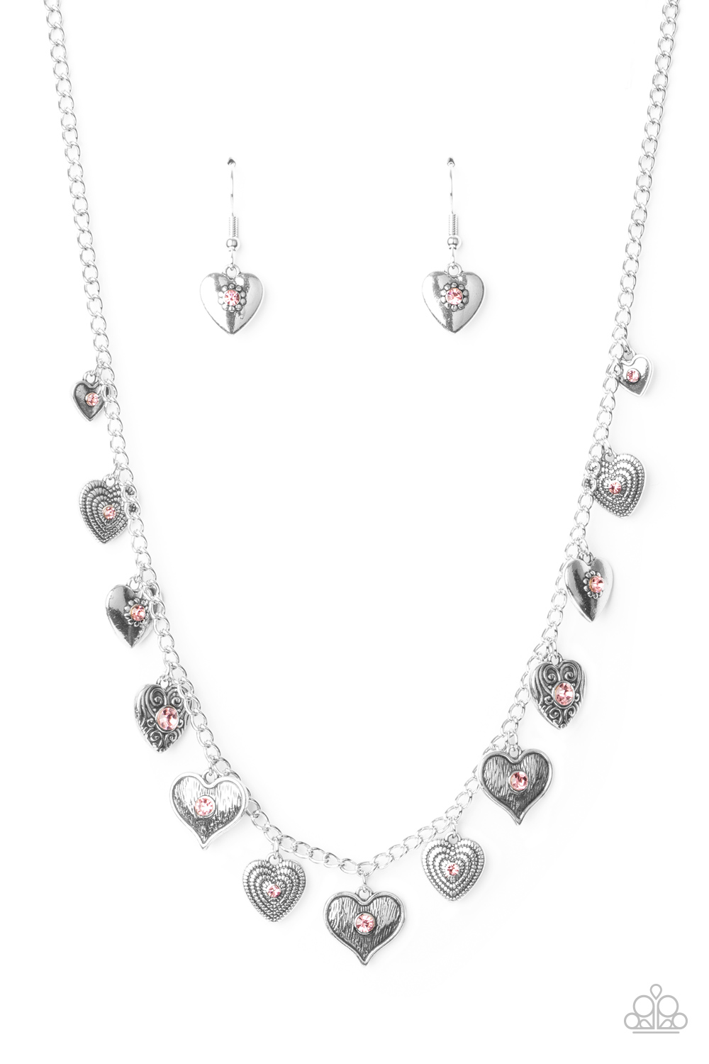 Necklace - Lovely Lockets - Pink