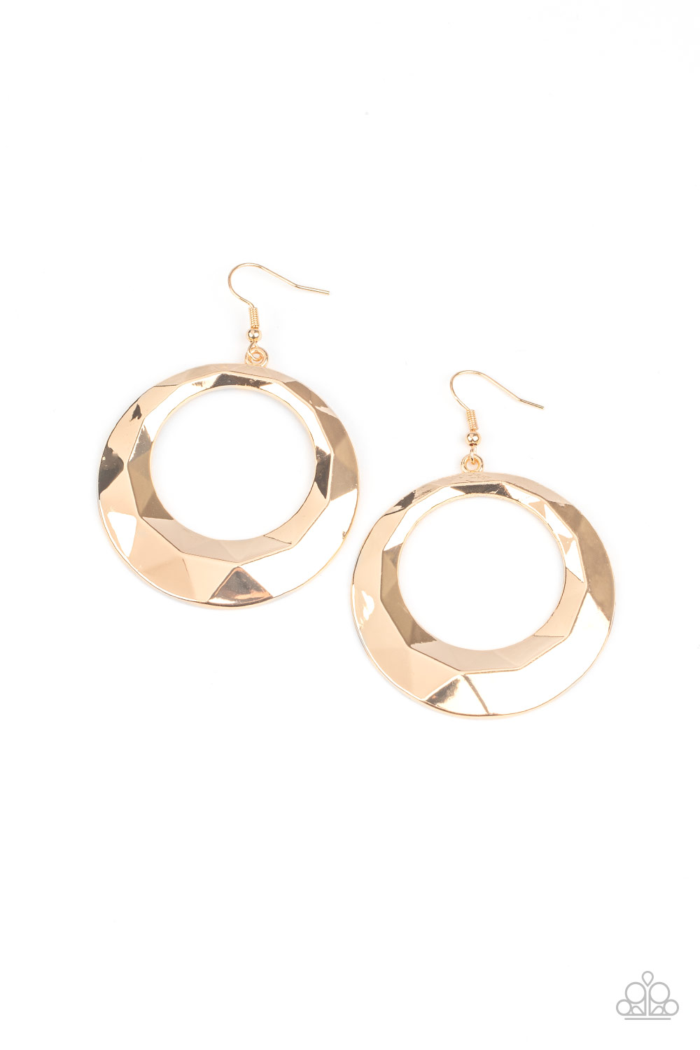 Earring - Fiercely Faceted - Gold