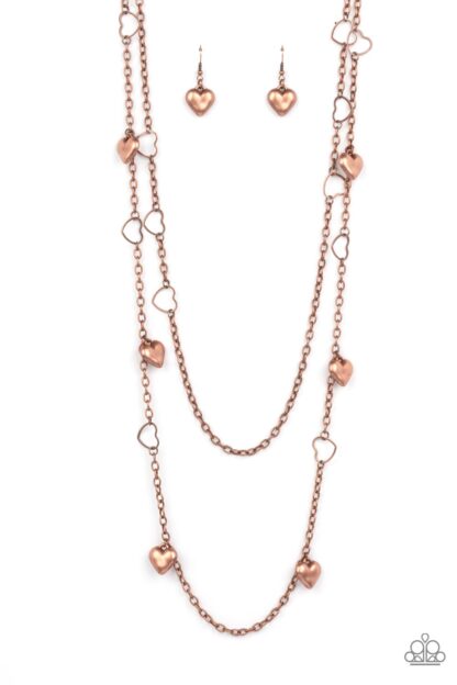 Necklace - Chicly Cupid - Copper