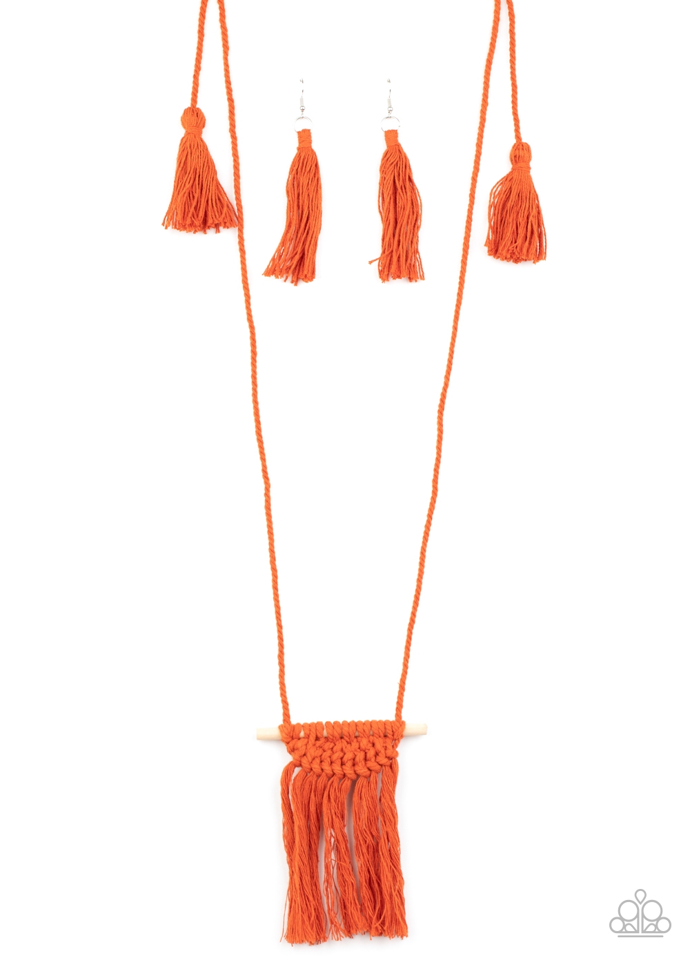 Necklace - Between You and MACRAME - Orange