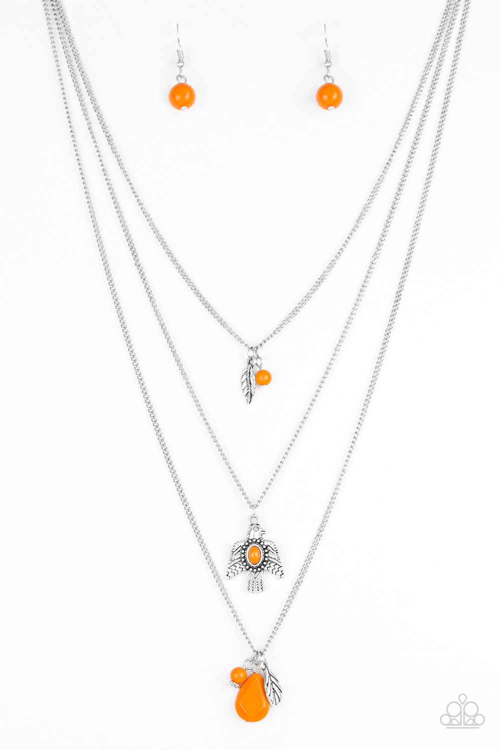 Necklace - Soar With The Eagles - Orange