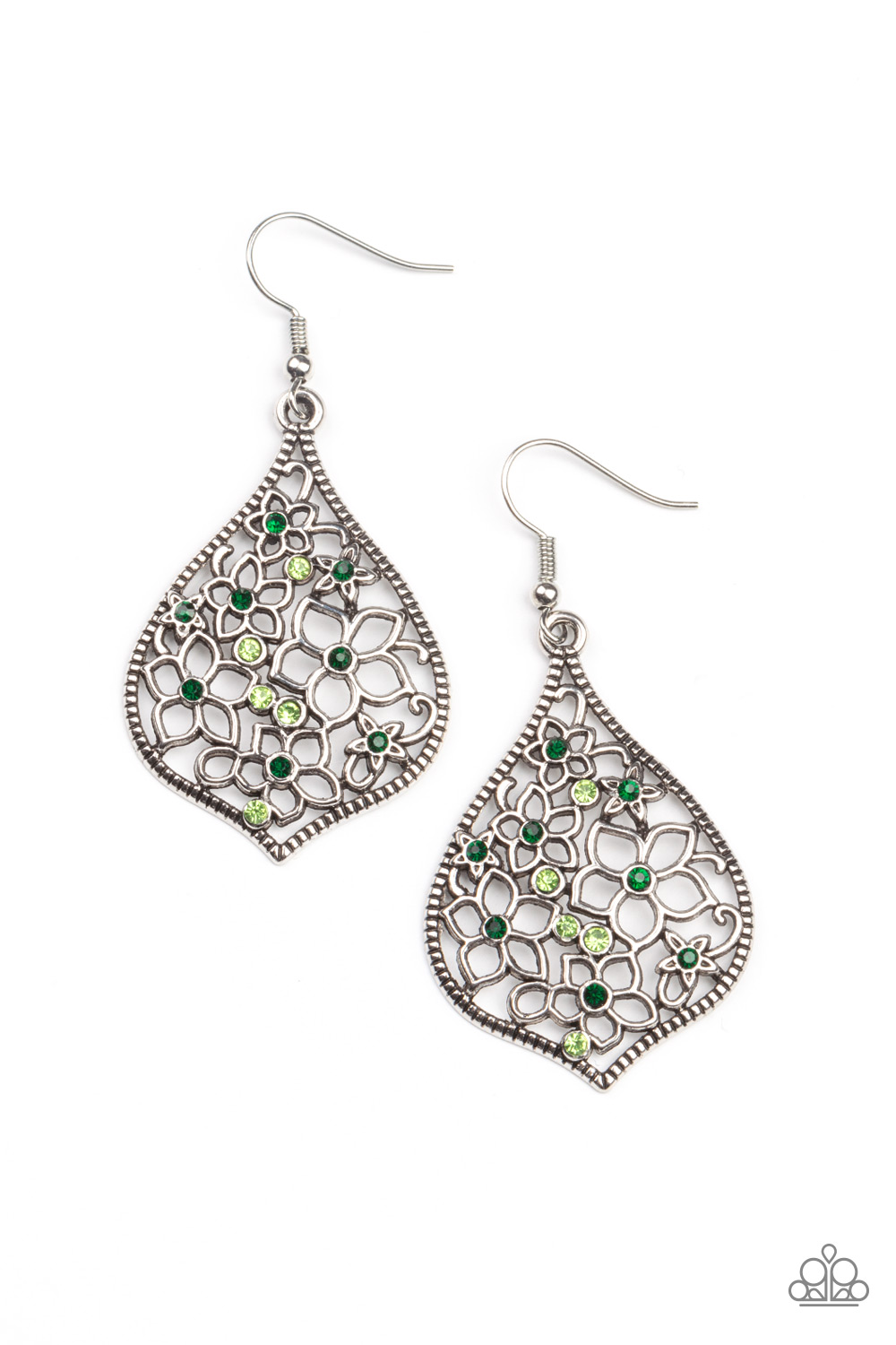 Earring - Full Out Florals - Green
