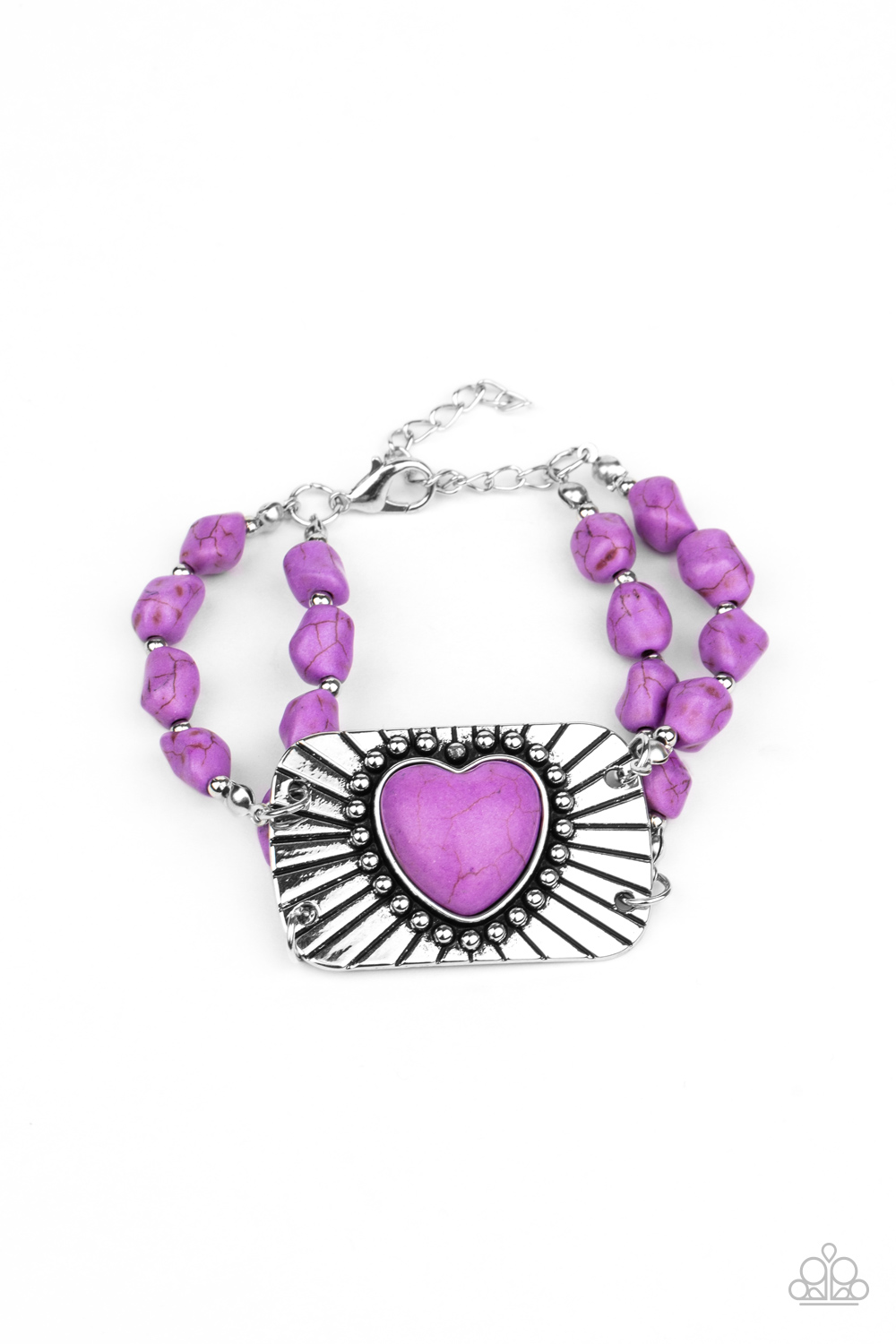 Bracelet - Sandstone Sweetheart - Purple