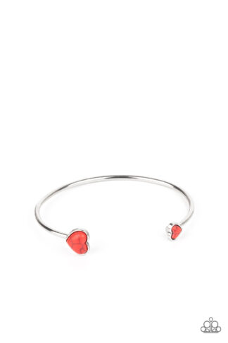 Bracelet - Romantically Rustic - Red