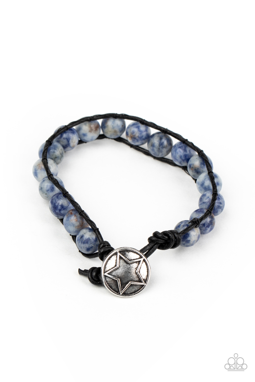 Bracelet - Homespun Stones - Blue
