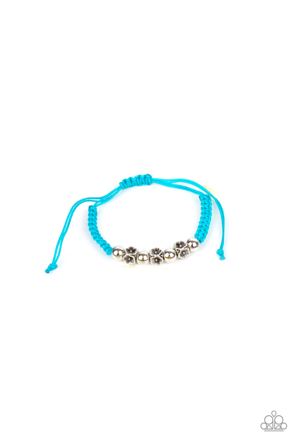 Bracelet - Starlet Shimmer Antique Floral - Blue