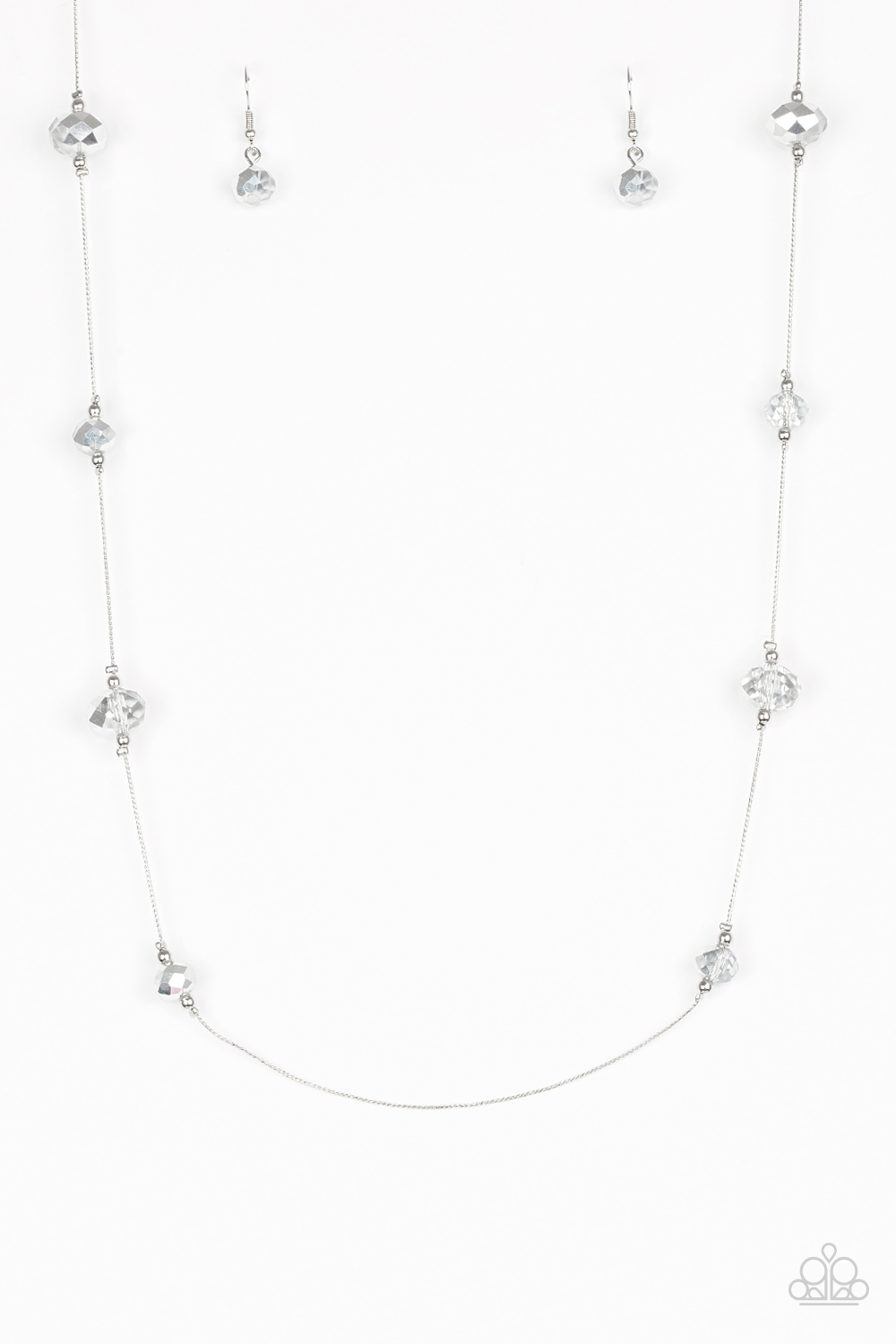 Necklace - Champagne On The Rocks - Silver